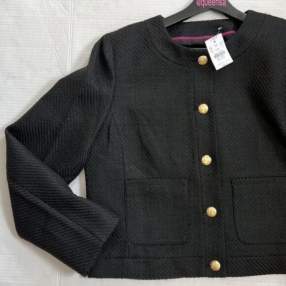 J. Crew Tweed lady jacket in Black size 12 - Picture 12 of 15
